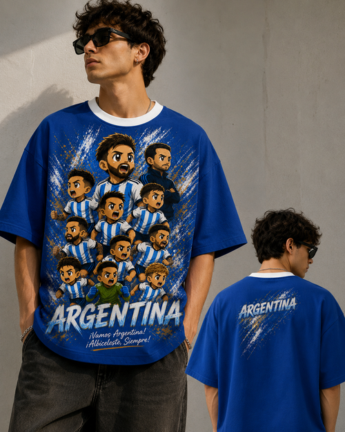 Oversize t-shirt chibi Argentina
