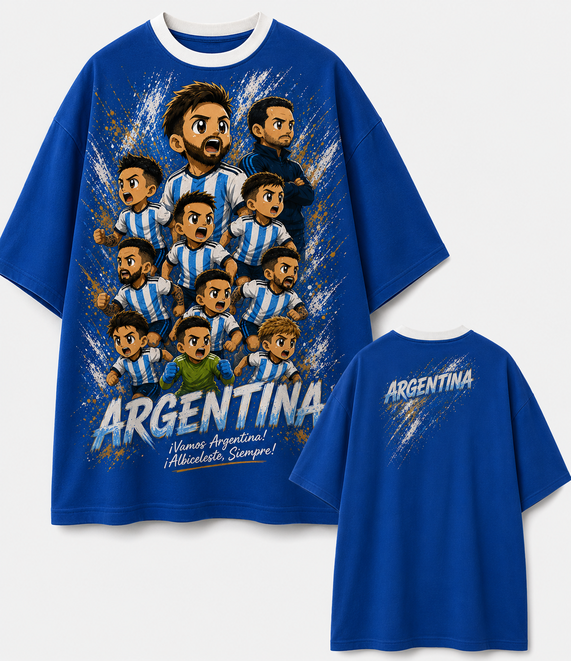 Oversize t-shirt chibi Argentina