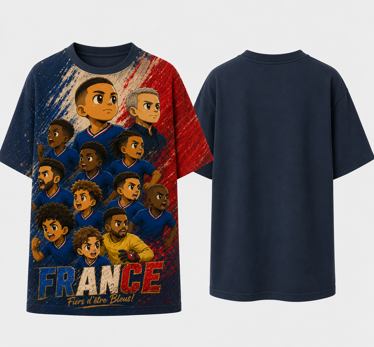 Oversized t-shirt chibi France
