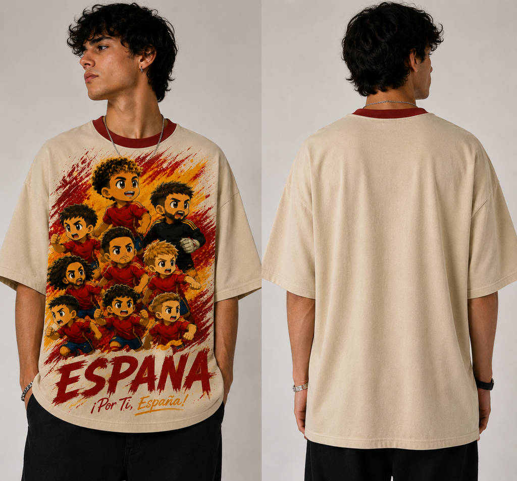Oversized t-shirt chibi Espana