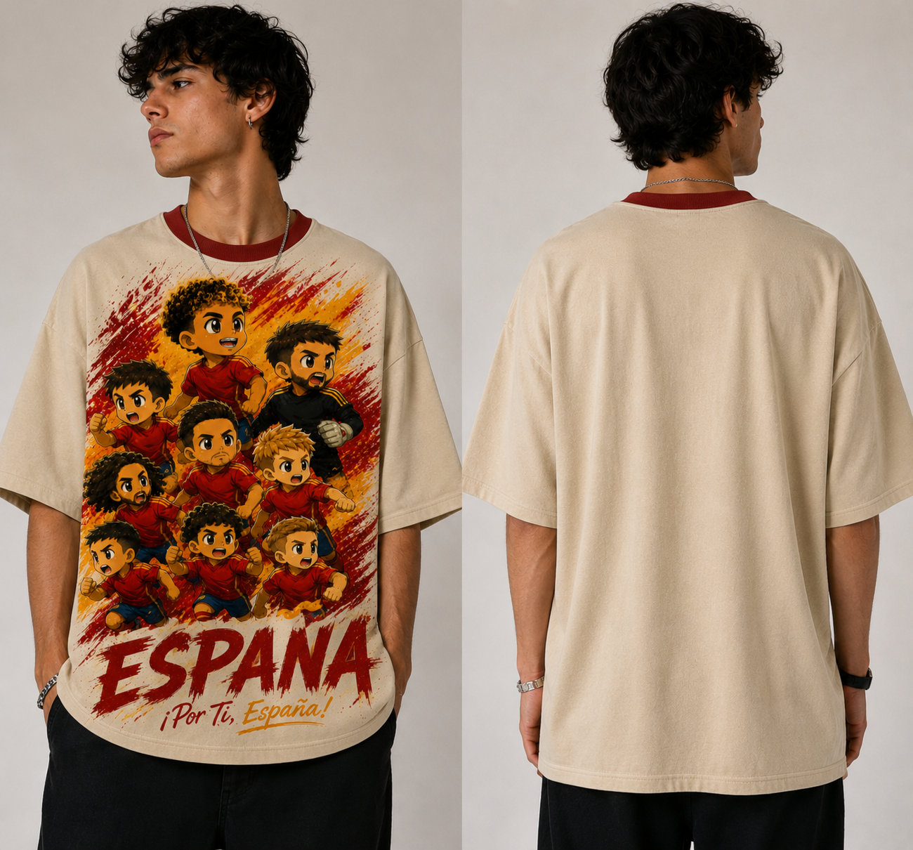Oversized t-shirt chibi Espana