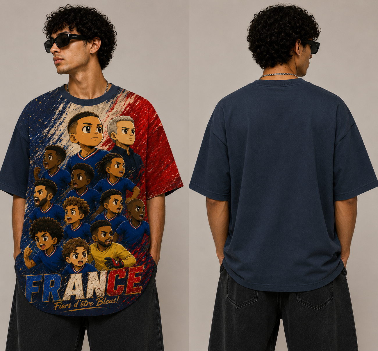 Oversized t-shirt chibi France
