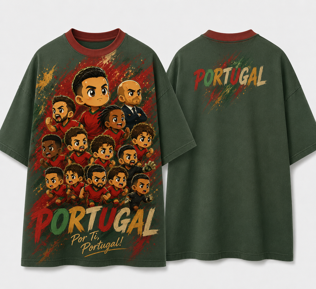 Oversized t-shirt chibi Portugal