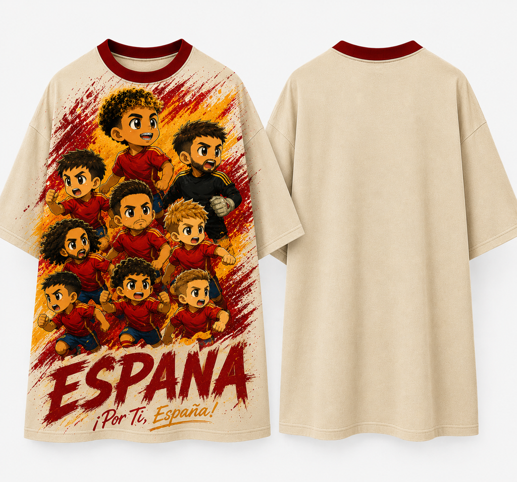 Oversized t-shirt chibi Espana